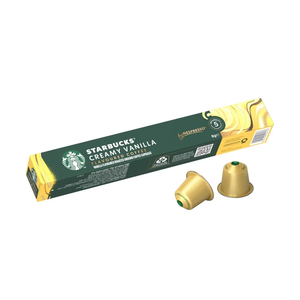 STARBUCKS Creamy Vanilla Flavoured Coffee by Nespresso kávové kapsle 10 ks