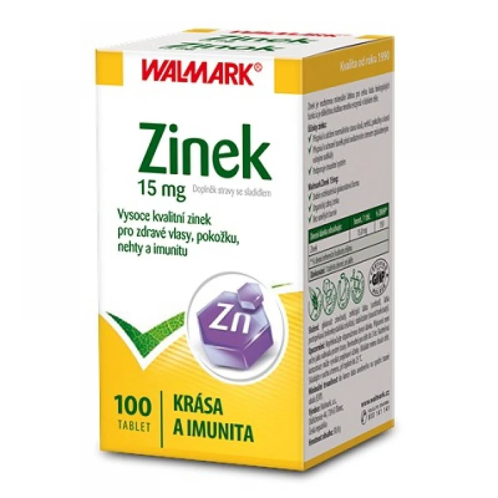 Walmark Zinek 15 mg 100 tablet