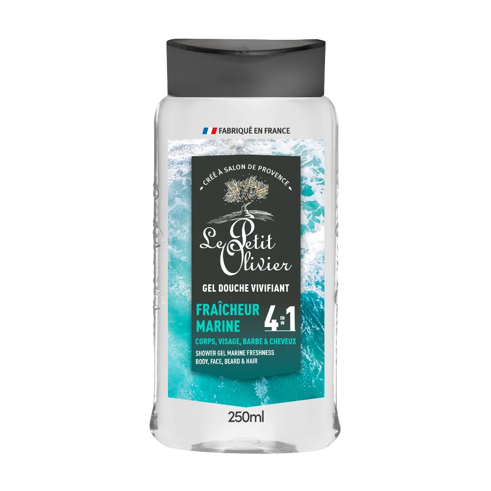Le Petit Olivier For Men Sprchový gel 4v1 Marine Freshness 250 ml