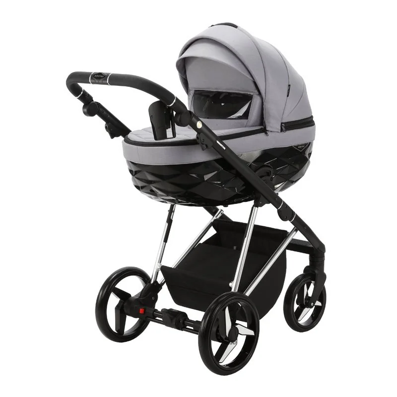 ADAMEX Kočárek kombinovaný Quantum Special Edition Grey/Silver