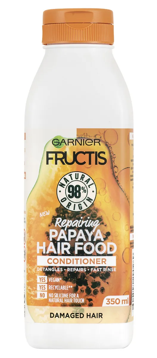 Garnier Fructis Hair Food Papaya regenerační kondicionér pro poškozené vlasy 350 ml