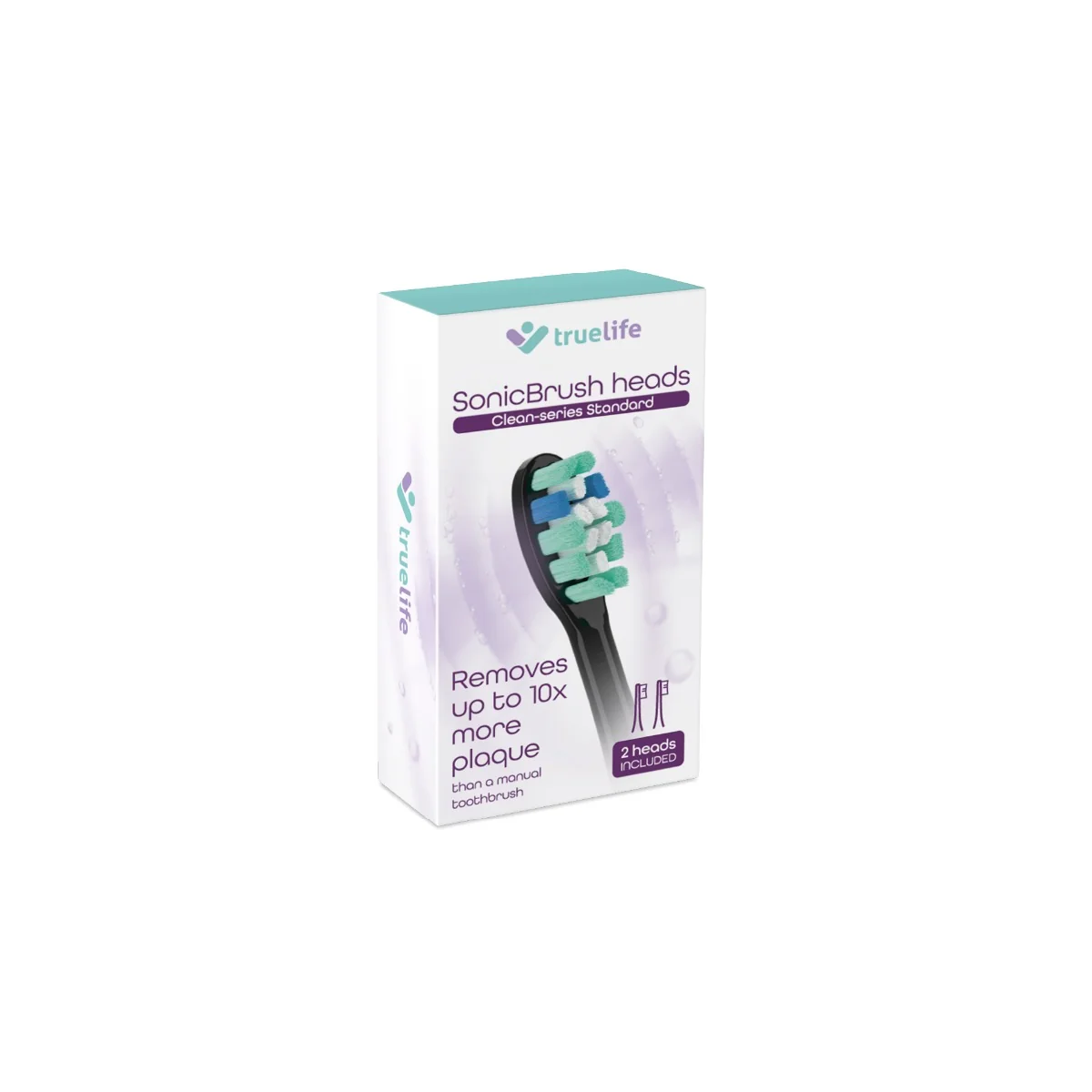 Truelife SonicBrush CleanSeries Standard náhradní hlavice 2 ks černé