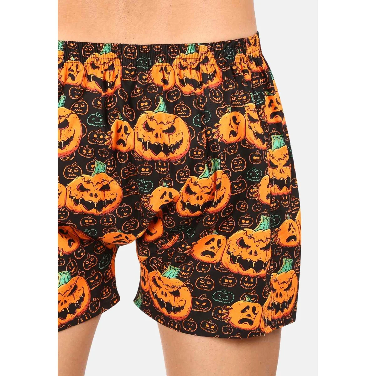 Styx Pánské trenky art klasická guma Halloween dýně (A1755) M
