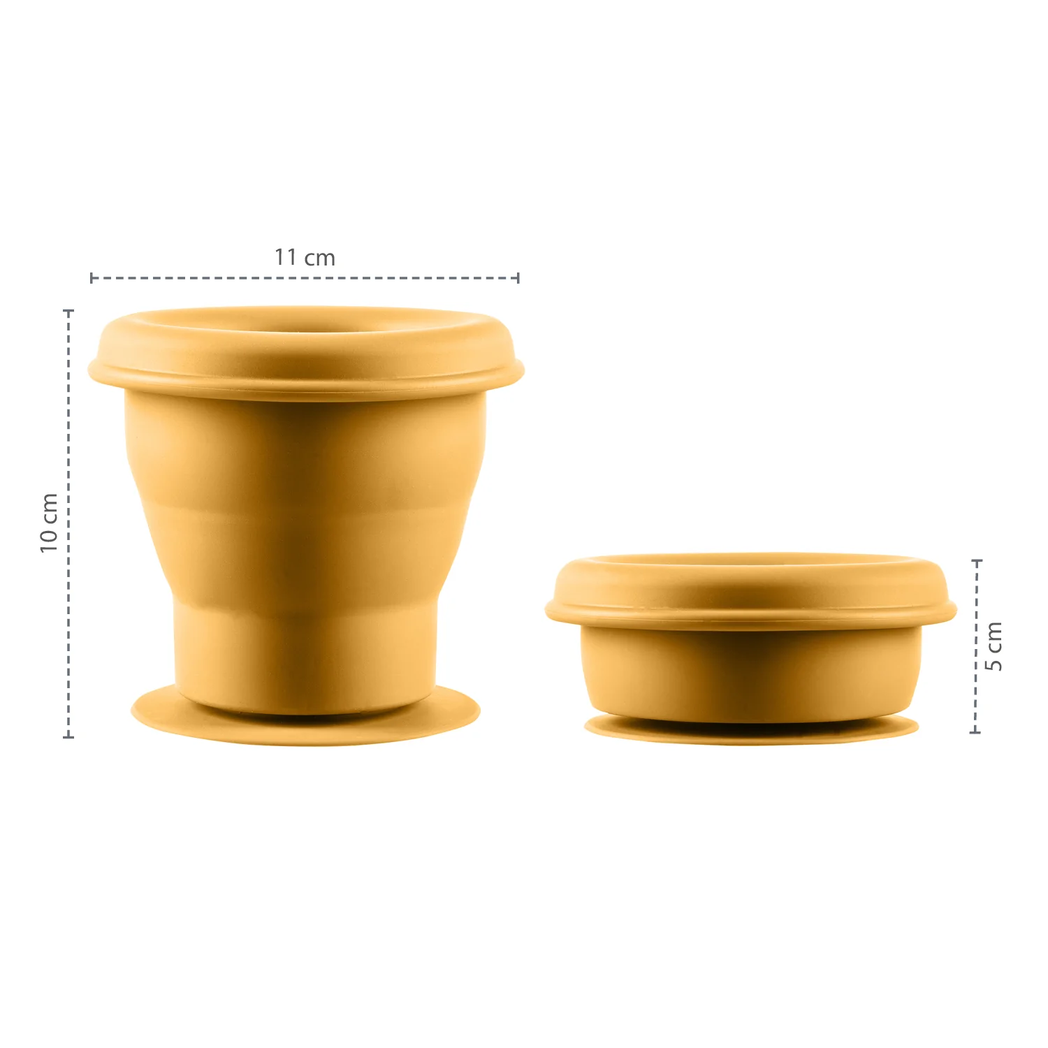 Zopa Silikonová miska na sušenky s přísavkou, Mustard Yellow 2