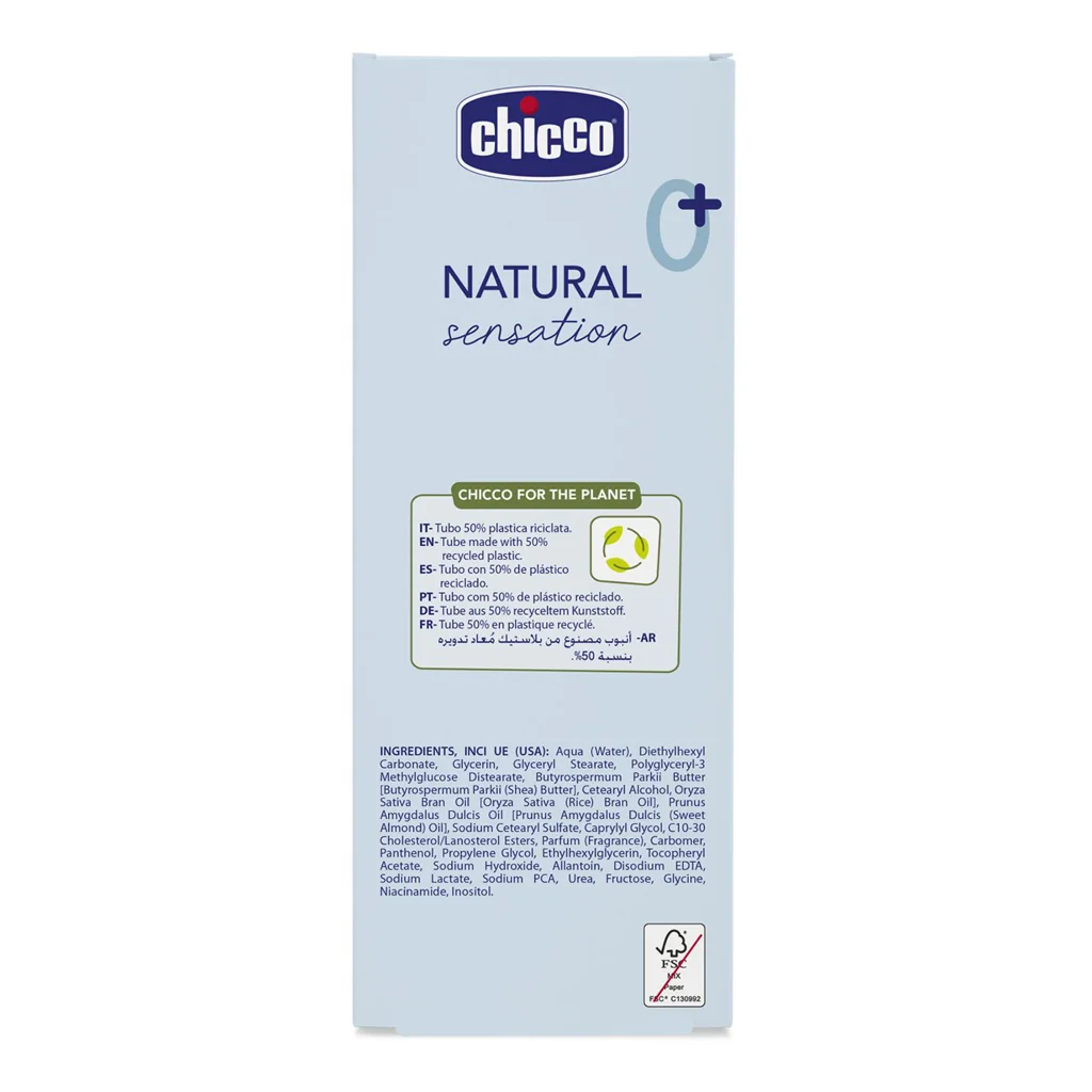 Chicco Tělové mléko Natural Sensation 0m+ 150 ml