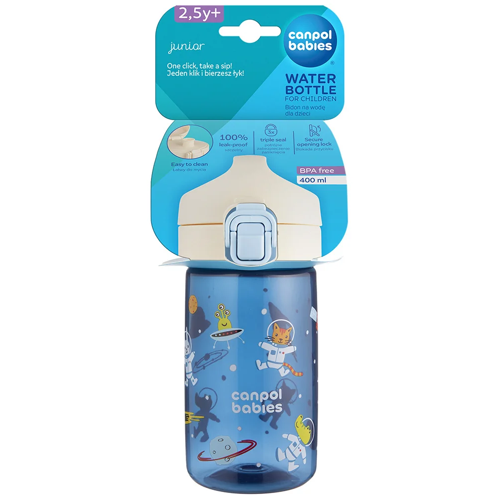 Canpol babies Láhev na vodu pro děti Junior 2,5l+ 400 ml 1 ks modrá