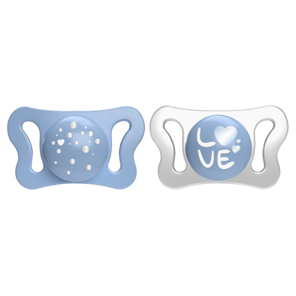 Chicco Dudlík Physioforma® Micro silikonový klučičí 0–2 m 2 ks