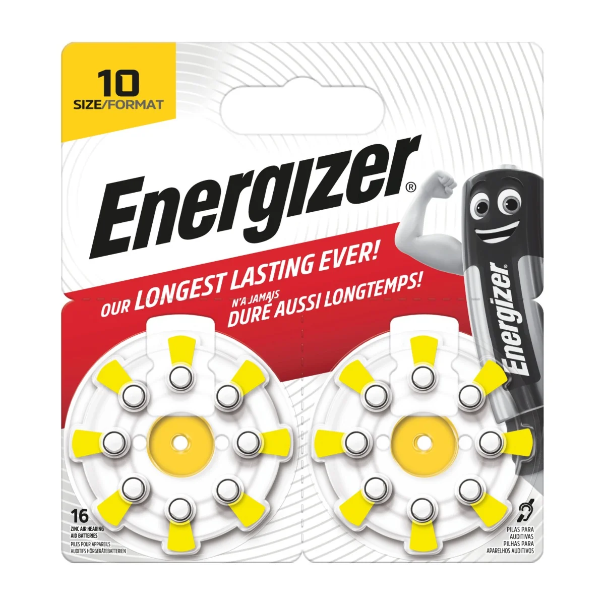ENERGIZER Zinc Air 10 baterie do naslouchadel 16 ks