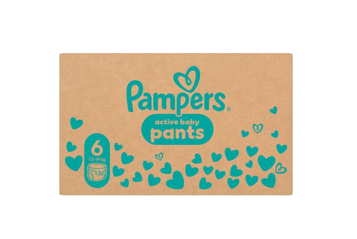 Pampers Pants vel. 6 Monthly Pack 13–19 kg plenkové kalhotky 132 ks