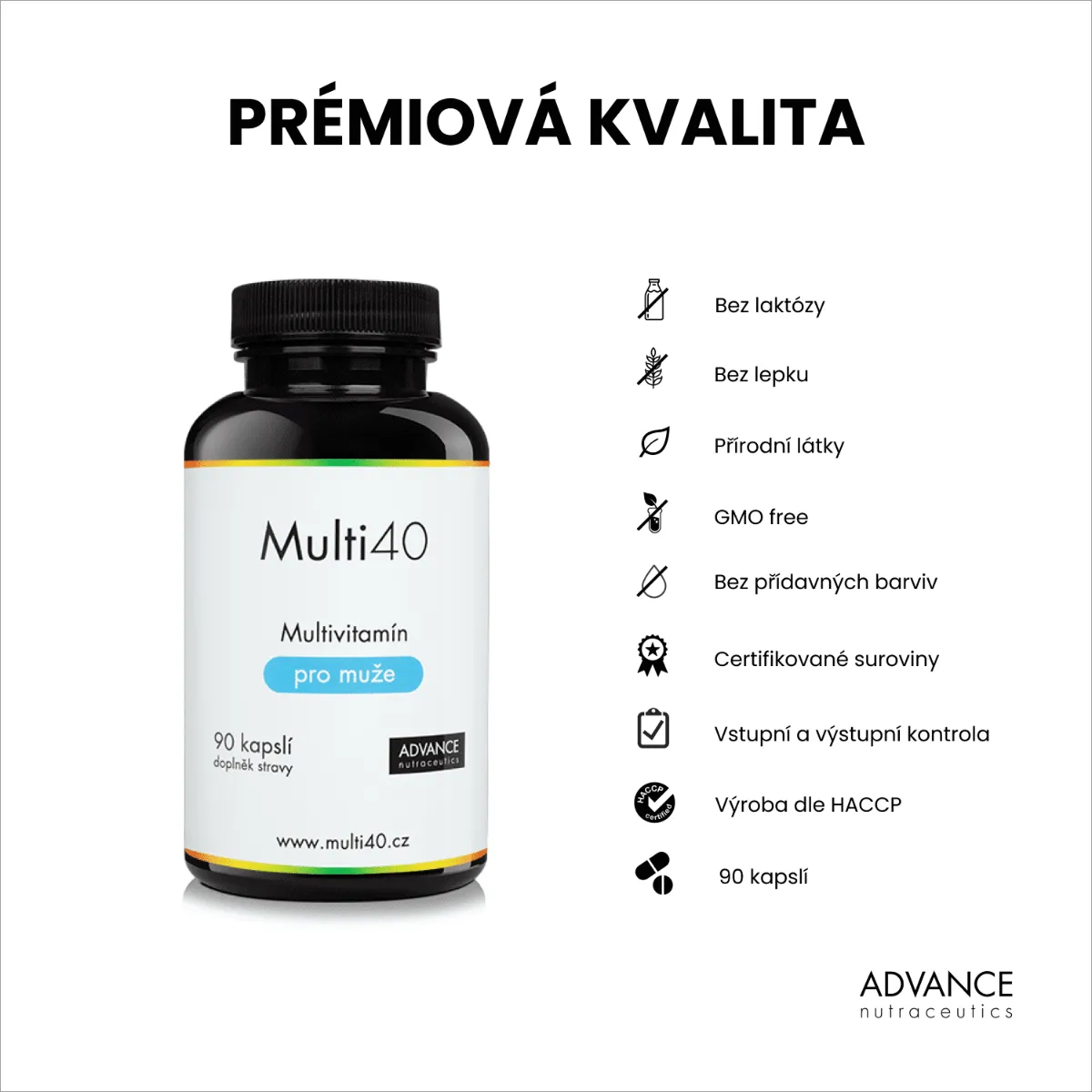 Advance Multi40 pro muže 90 kapslí