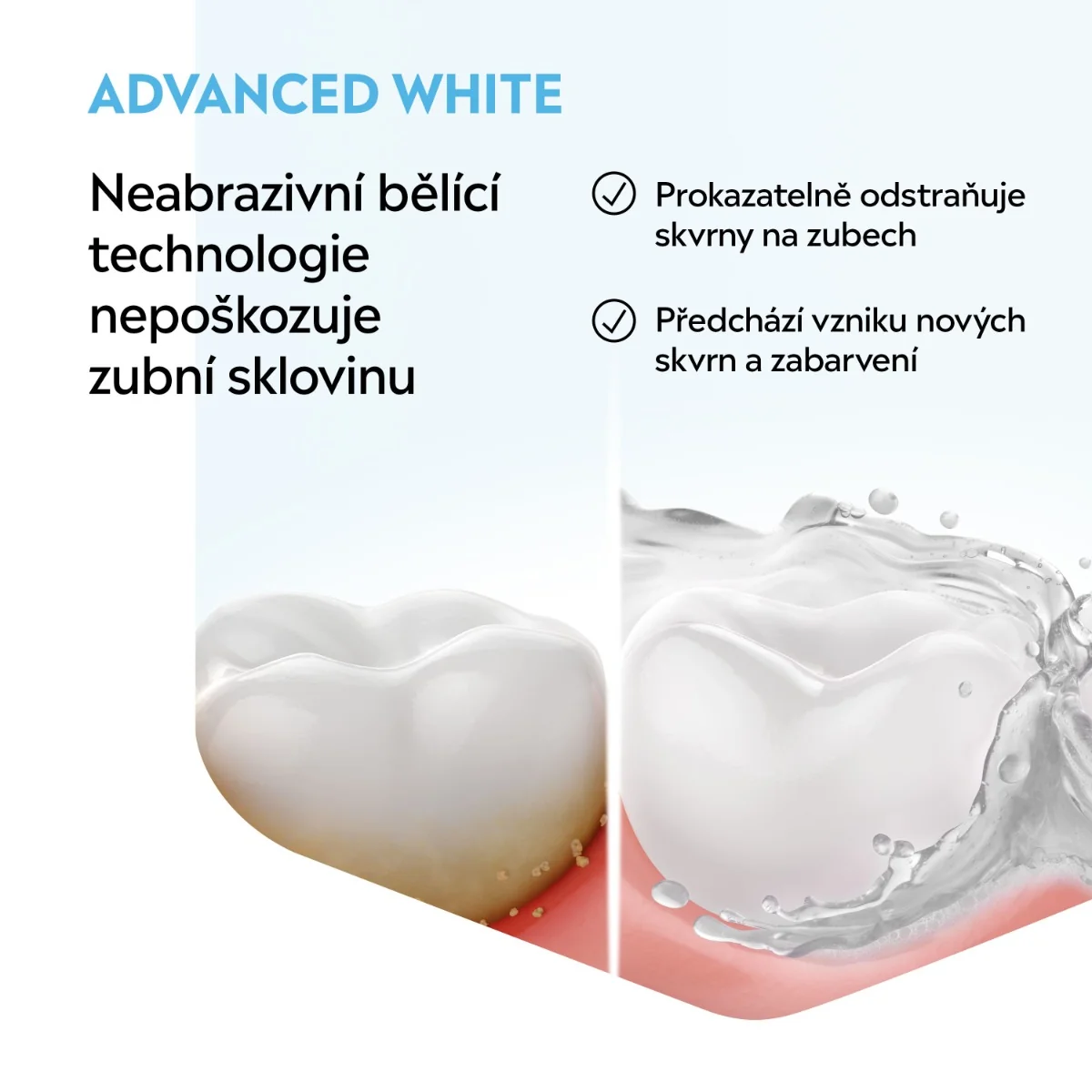 Listerine Advanced White Mild Taste ústní voda 500 ml