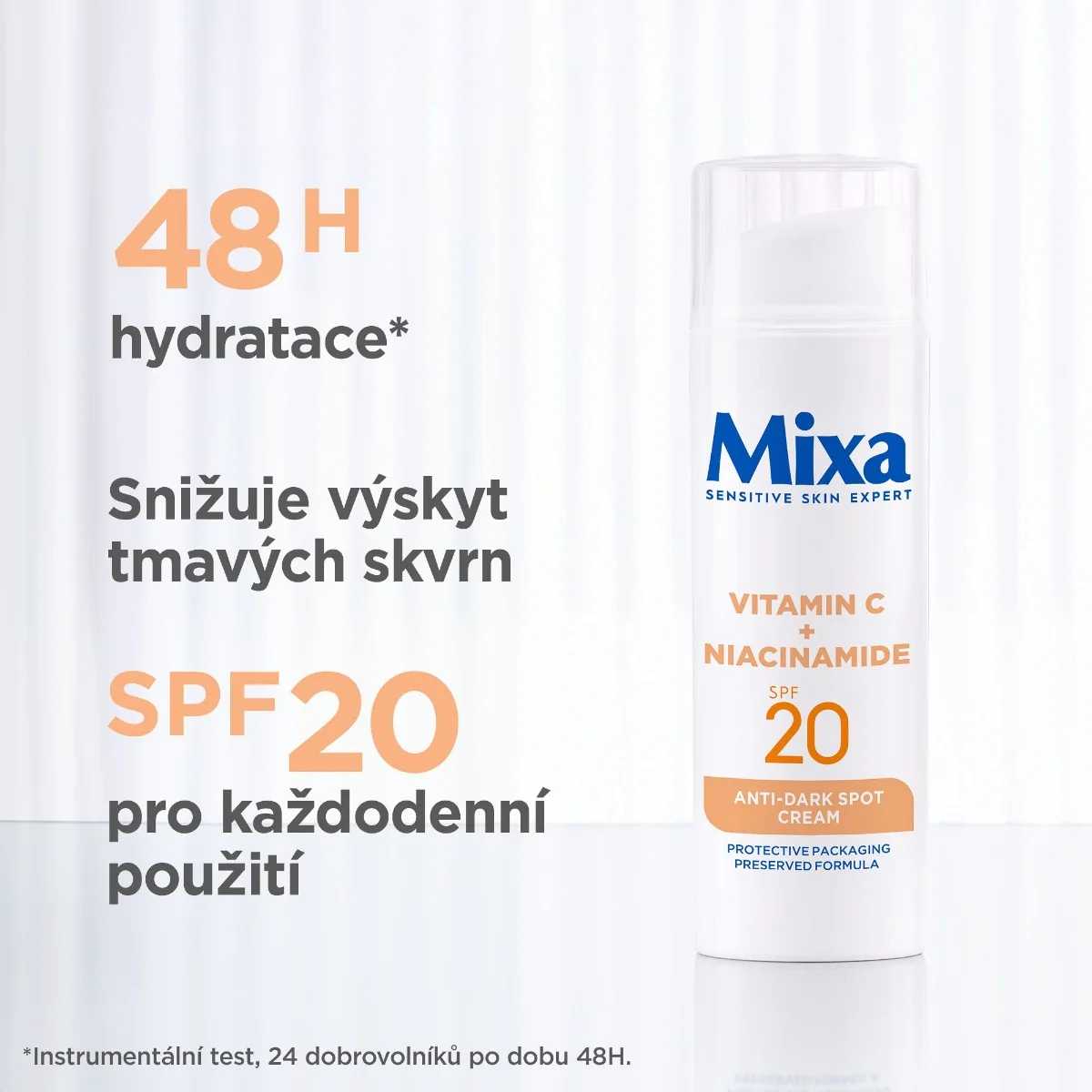 Mixa Anti-dark krém proti tmavým skvrnám SPF20 50 ml