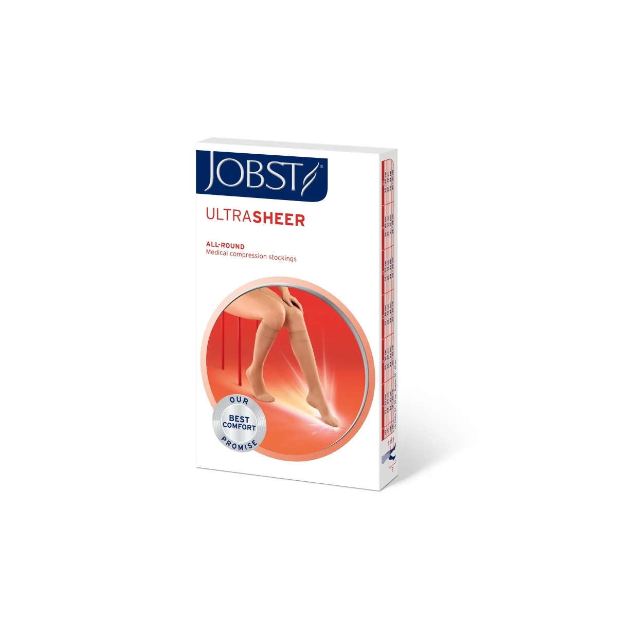 JOBST Ultra Sheer KT 1 Lýtkové punčochy bez špice vel. IV 1 pár karamelové