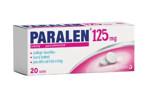 Paralen® 125 mg 20 tablet – kontraindikace