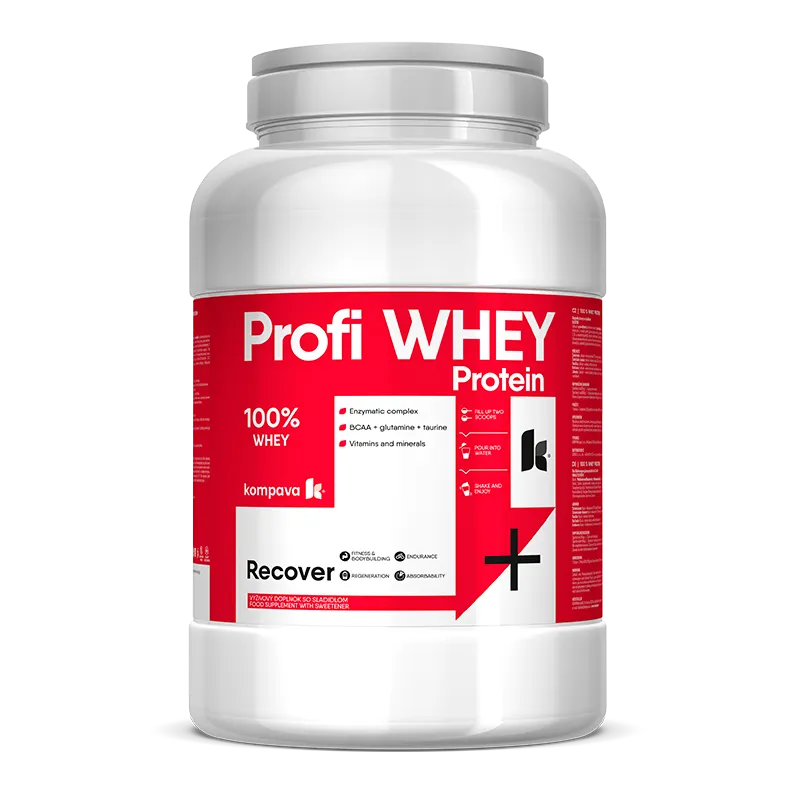 KOMPAVA Protein Profi WHEY jahoda 2000g 