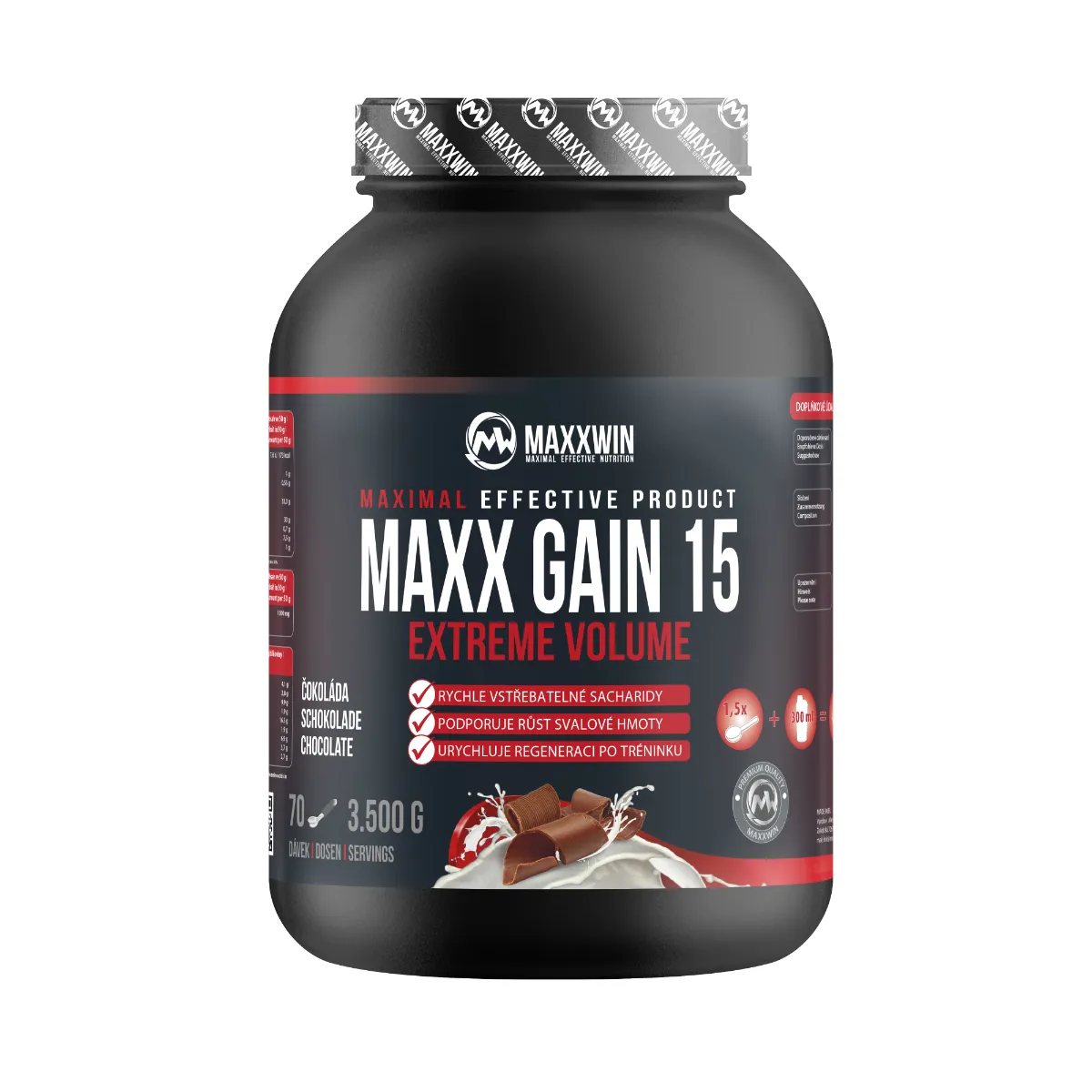 MAXXWIN MAXX GAIN 15 tmavá čokoláda 3500 g