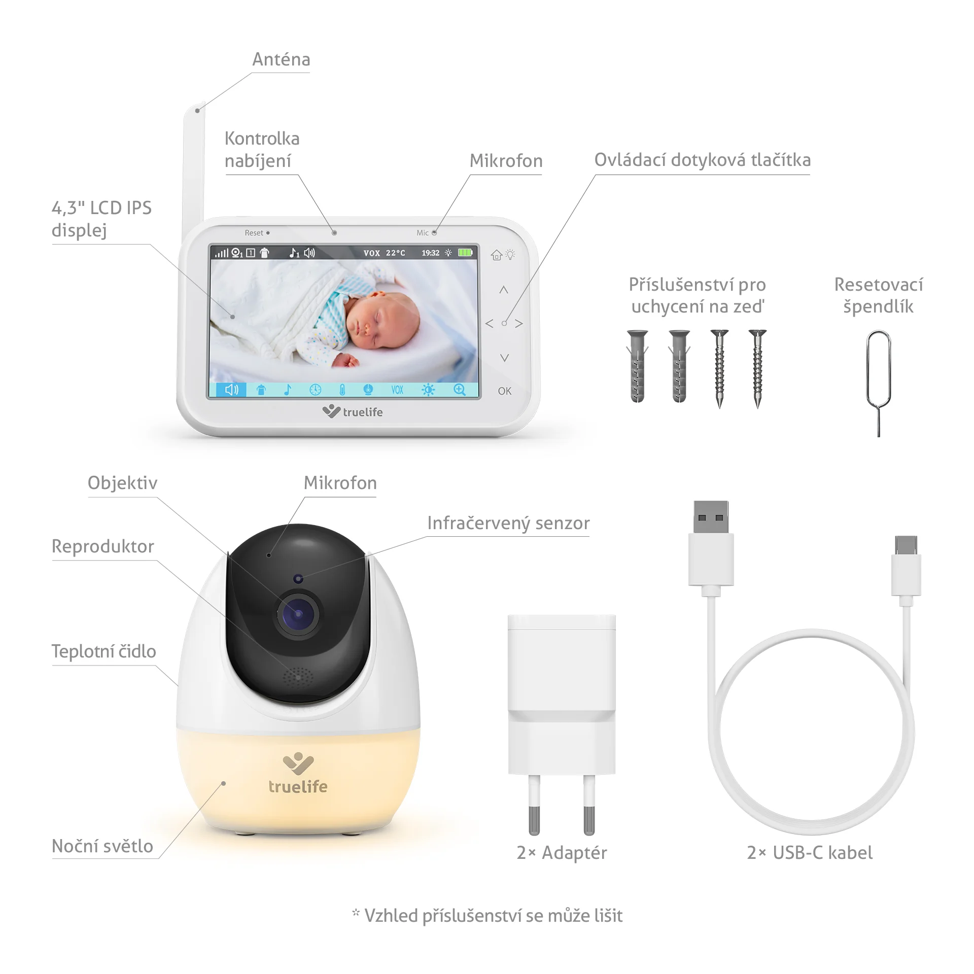 Truelife NannyCam R4 Pro rotační chůvička