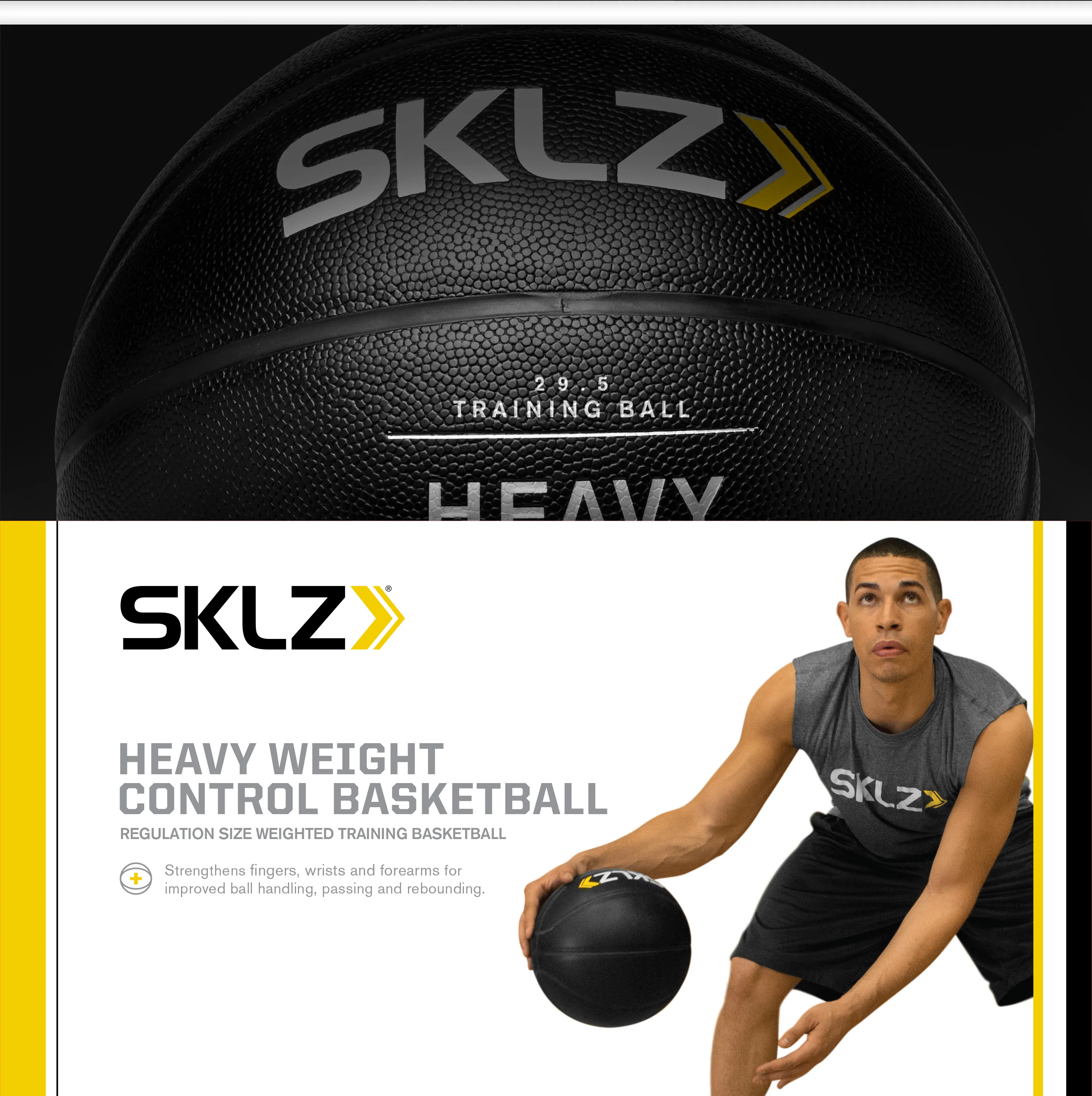 SKLZ Heavy Weight Control Basketball, basketbalový míč těžký