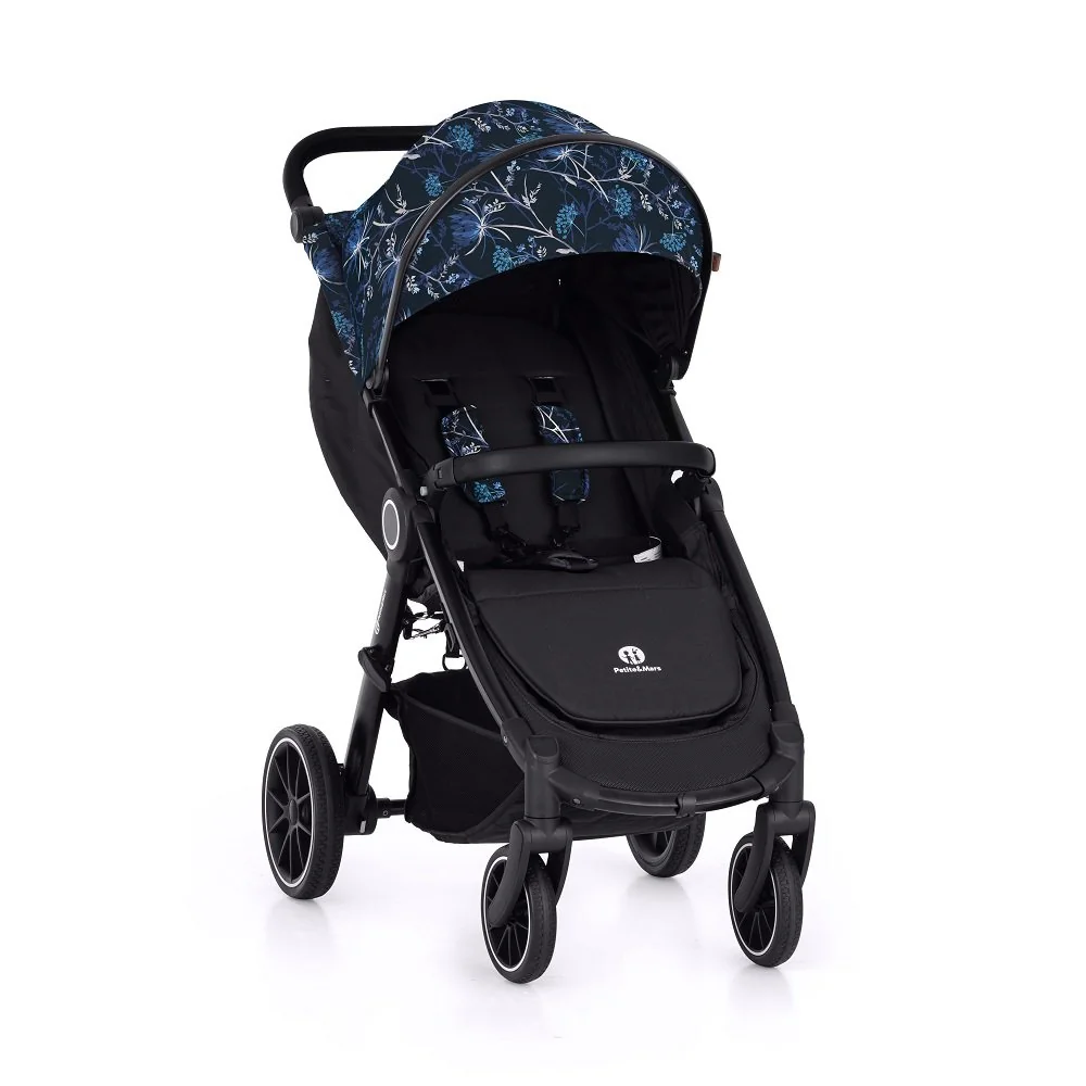 Petite&Mars Kočárek Street+ RWS Black Limited 100 Stylish Beauty