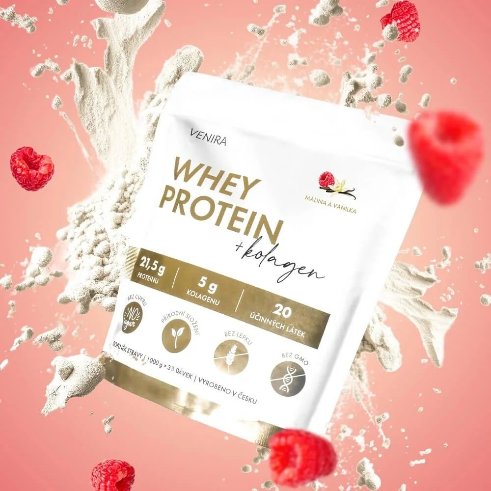Venira Whey protein malina-vanilka 1000 g