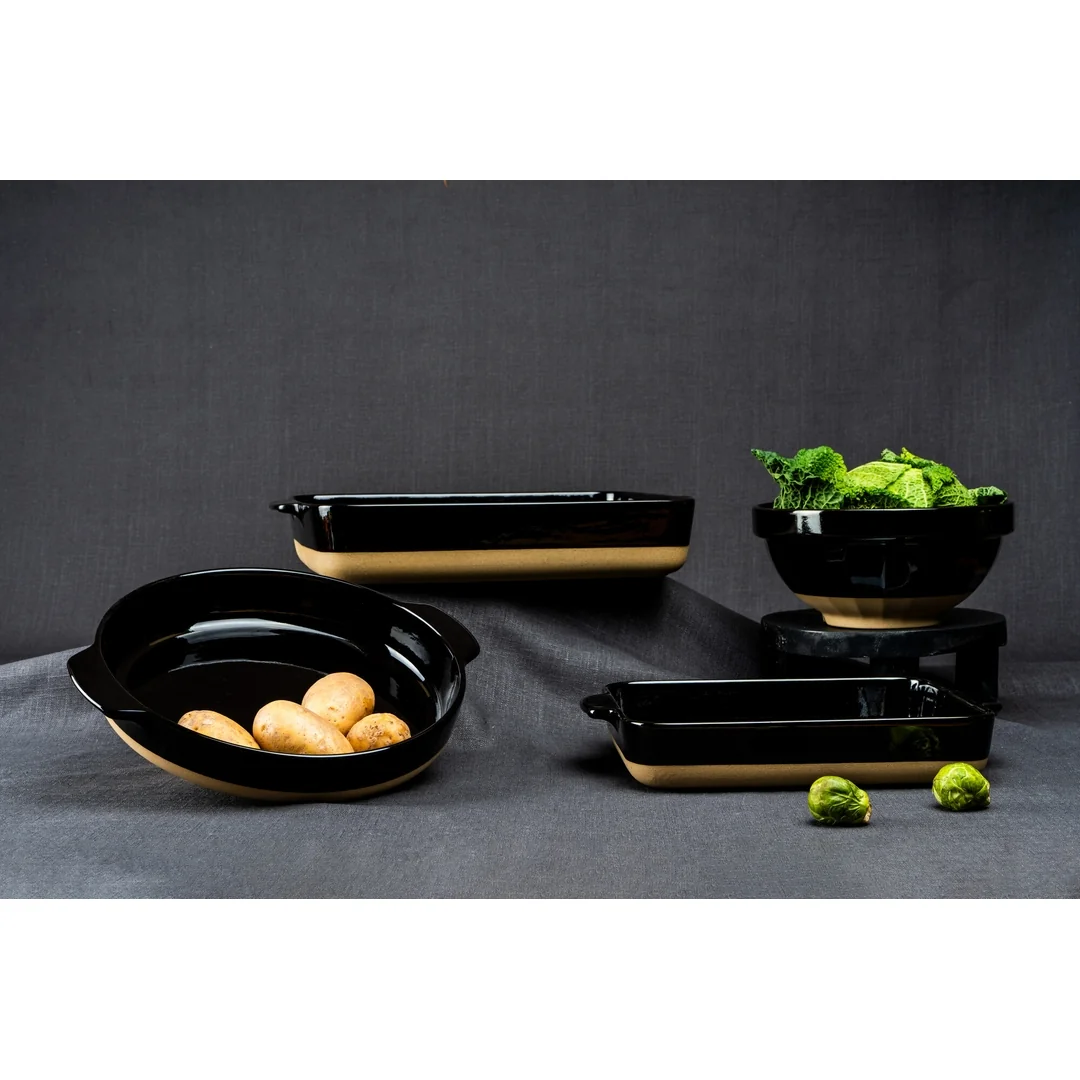 Lurch Terra Nova® zapékací mísa kulatá Ø26cm black/creme (1300ml) (00230530)