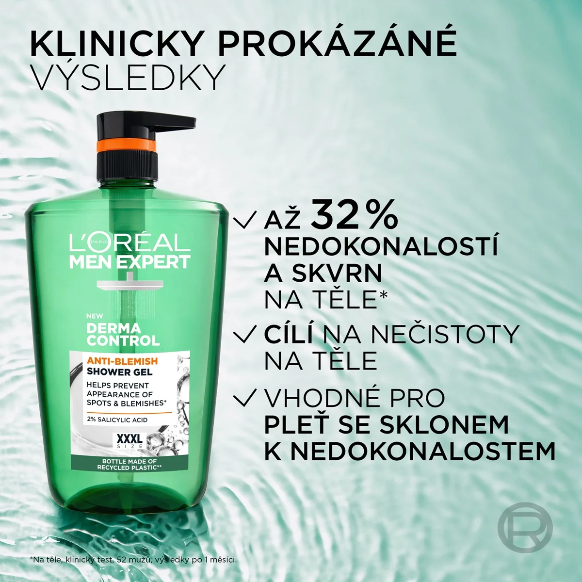L'Oréal Paris Men Expert Derma Control sprchový gel proti nedokonalostem 1000 ml