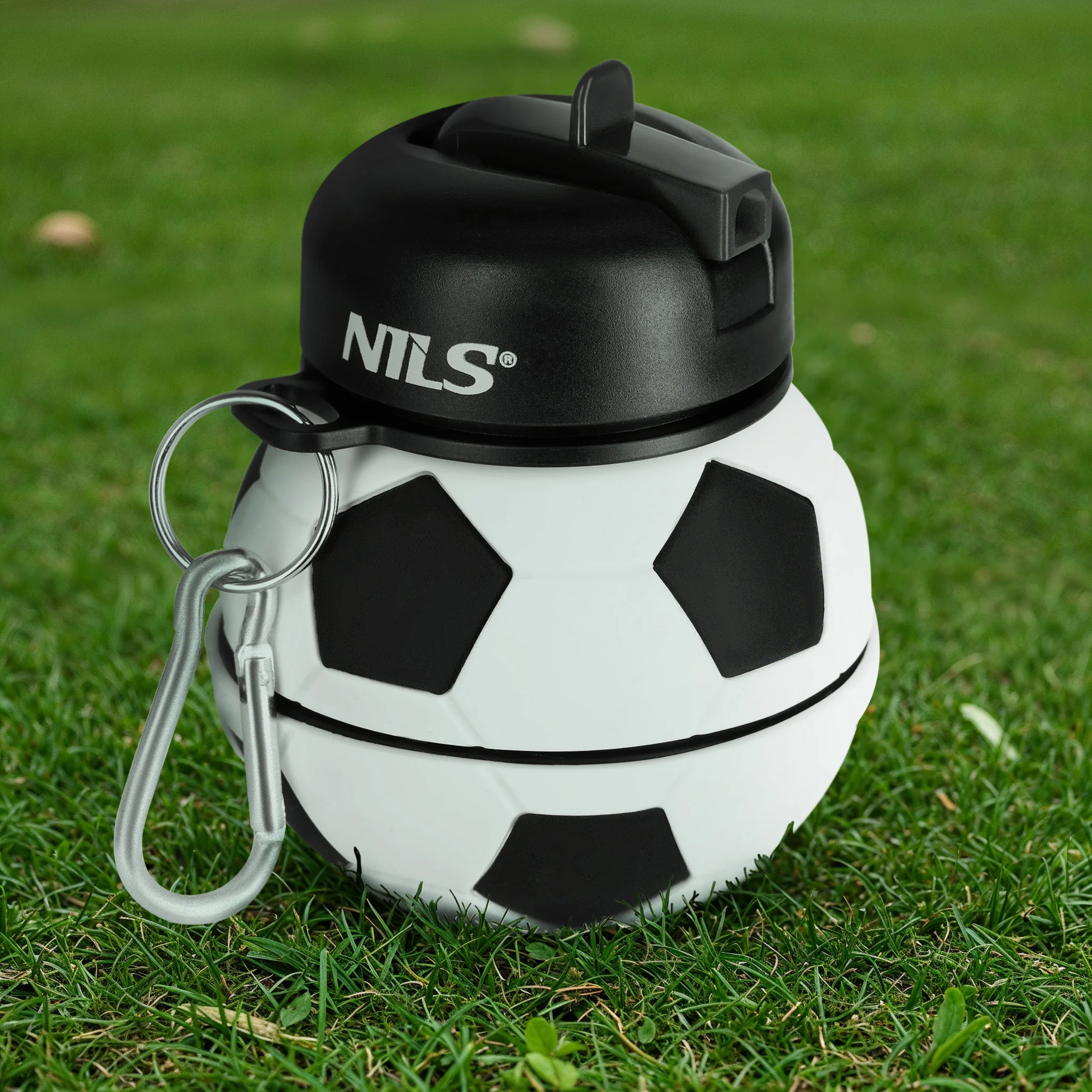Nils Skládací silikonová láhev NC4104 550ml fotbal
