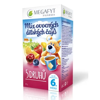 Megafyt MIX 5 druhů ovocných dětských čajů 20x2g 