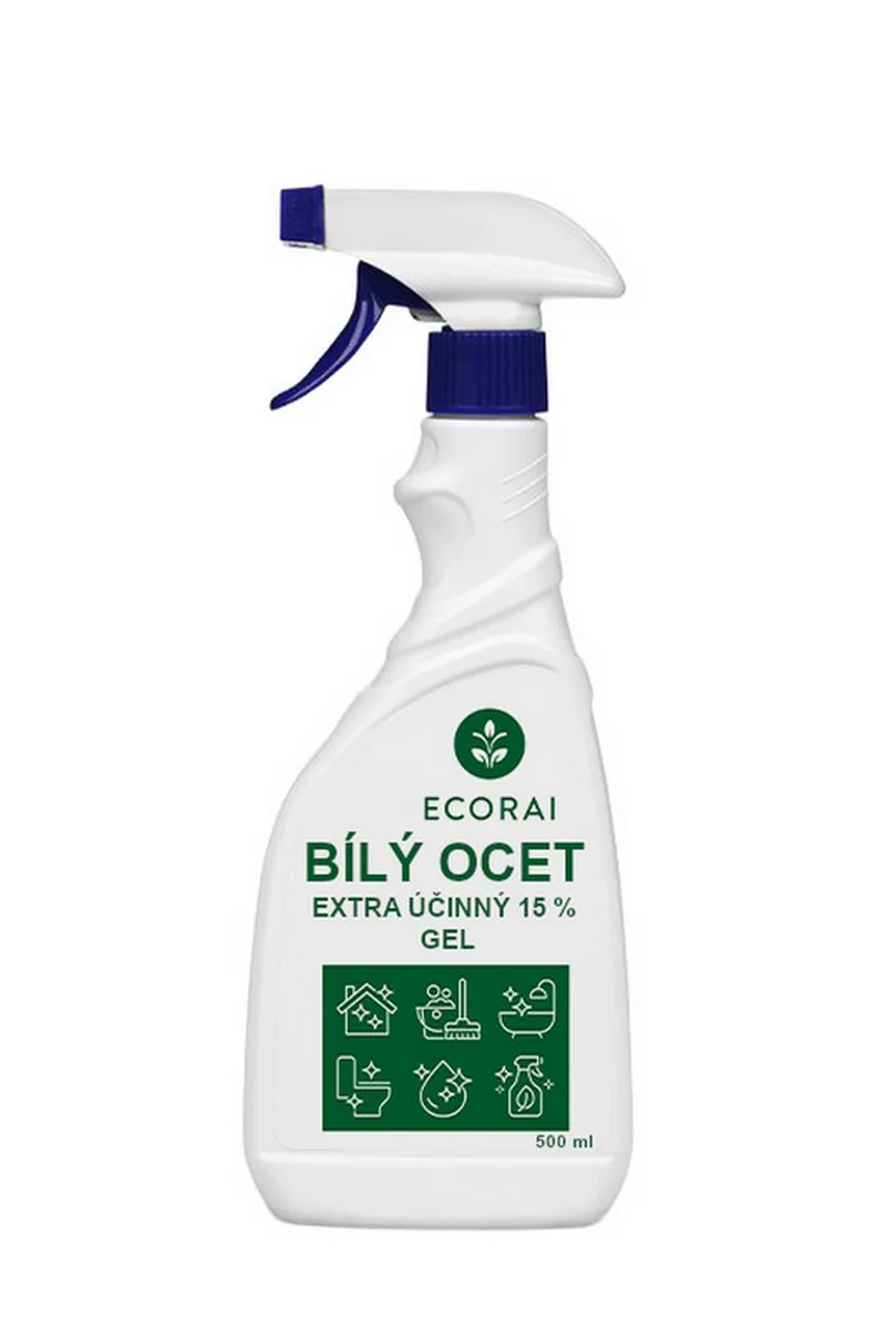 Ecorai Ocet bílý 15 % extra účinný gel - rozprašovač 500 ml 