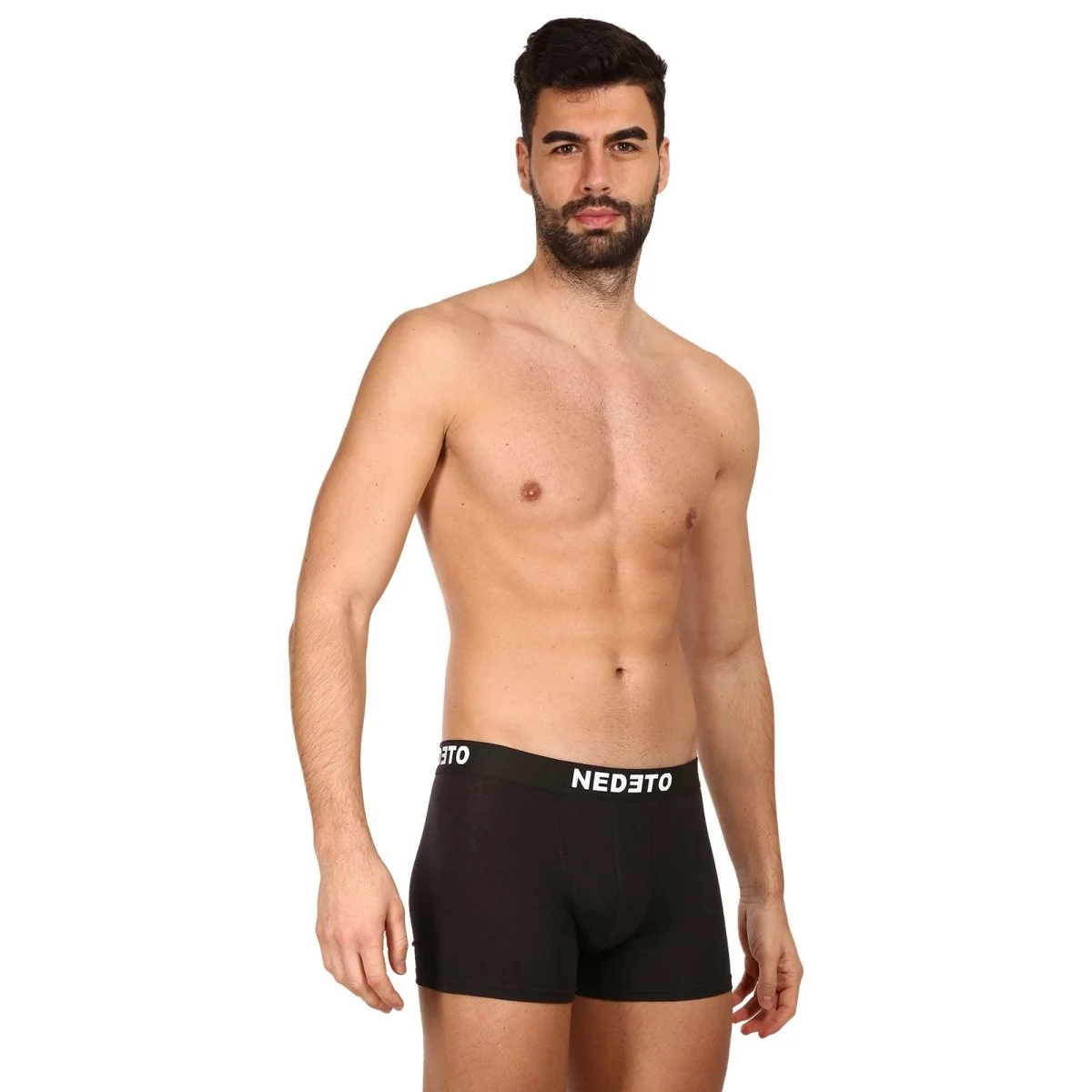 Nedeto 5PACK pánské boxerky černé (5NB001b) XL