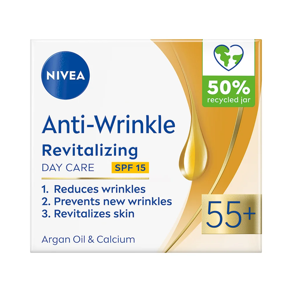 Nivea Anti-Wrinkle 55+ obnovující denní krém proti vráskám 50 ml