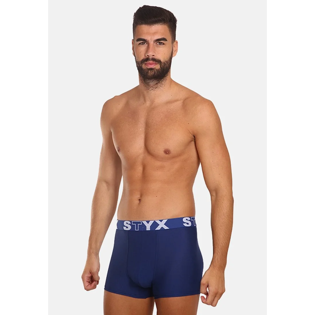 Styx Pánské boxerky sportovní guma tmavě modré (G968) L