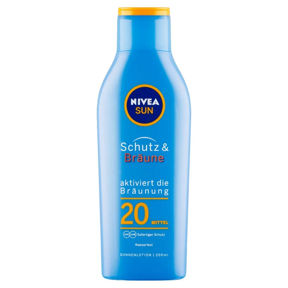 Nivea SUN Protect&Bronze OF20 mléko na opalování 200 ml