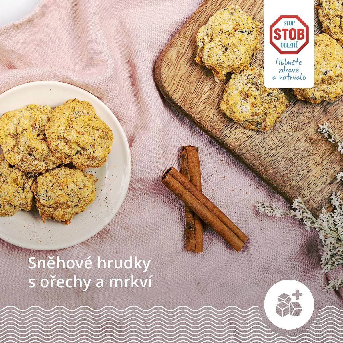 Sněhové hrudky s mrkví Sněhové hrudky s mrkví