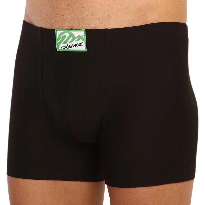 Styx Pánské boxerky long klasická guma černé (F962) S