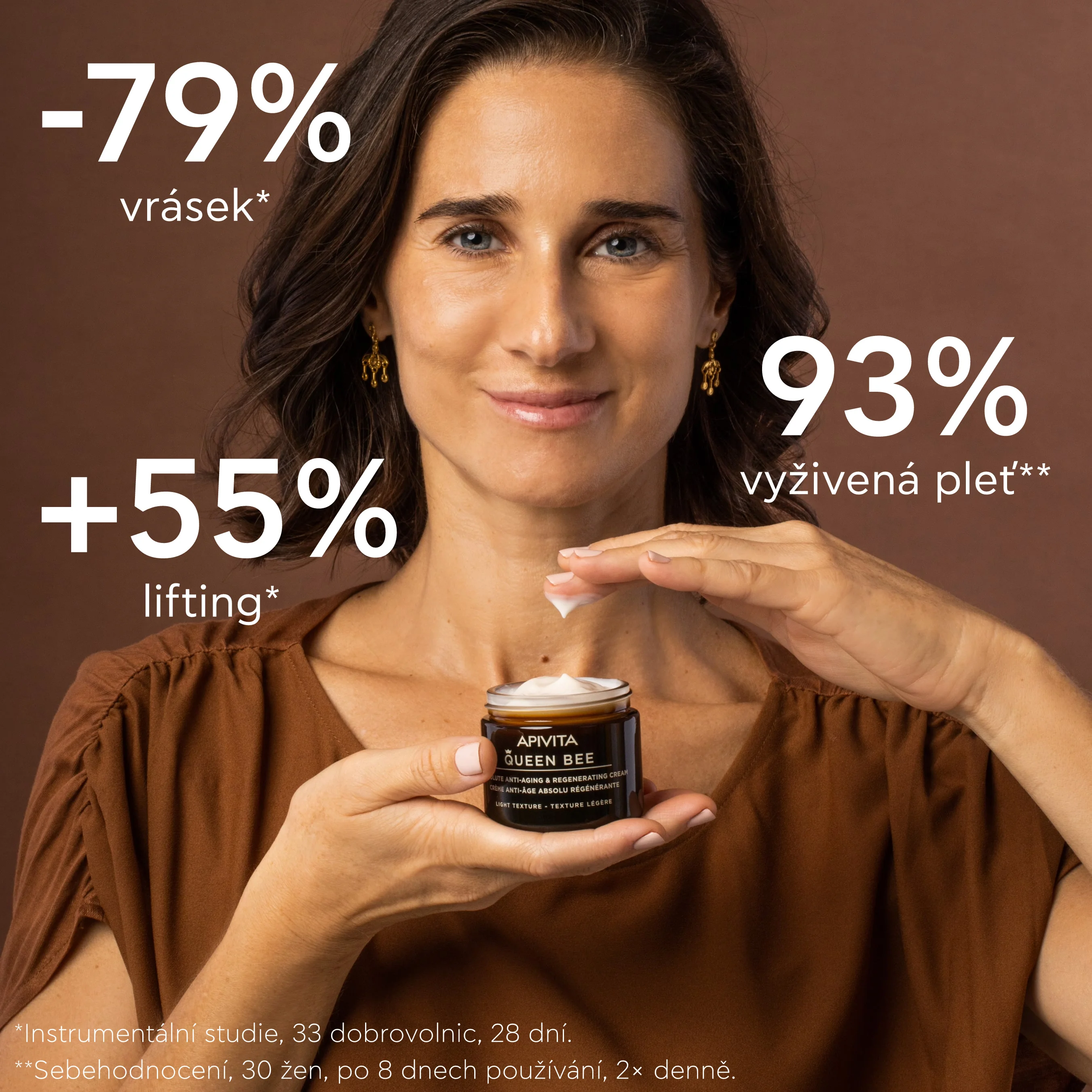 APIVITA Queen Bee lehký regenerační krém proti stárnutí pleti 50 ml