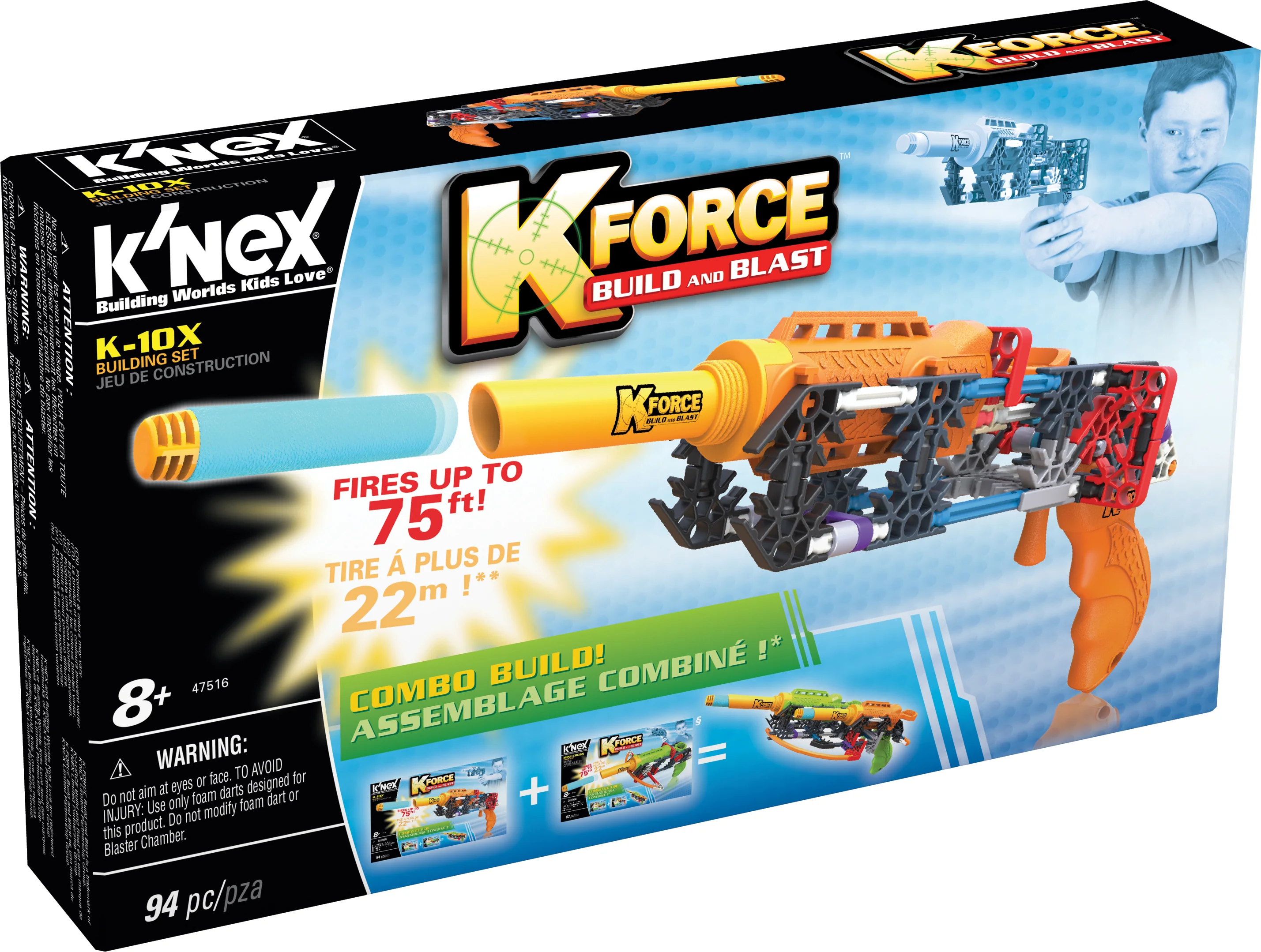 RP K NEX - Stavebnice pistole K-10X. 94 dílků