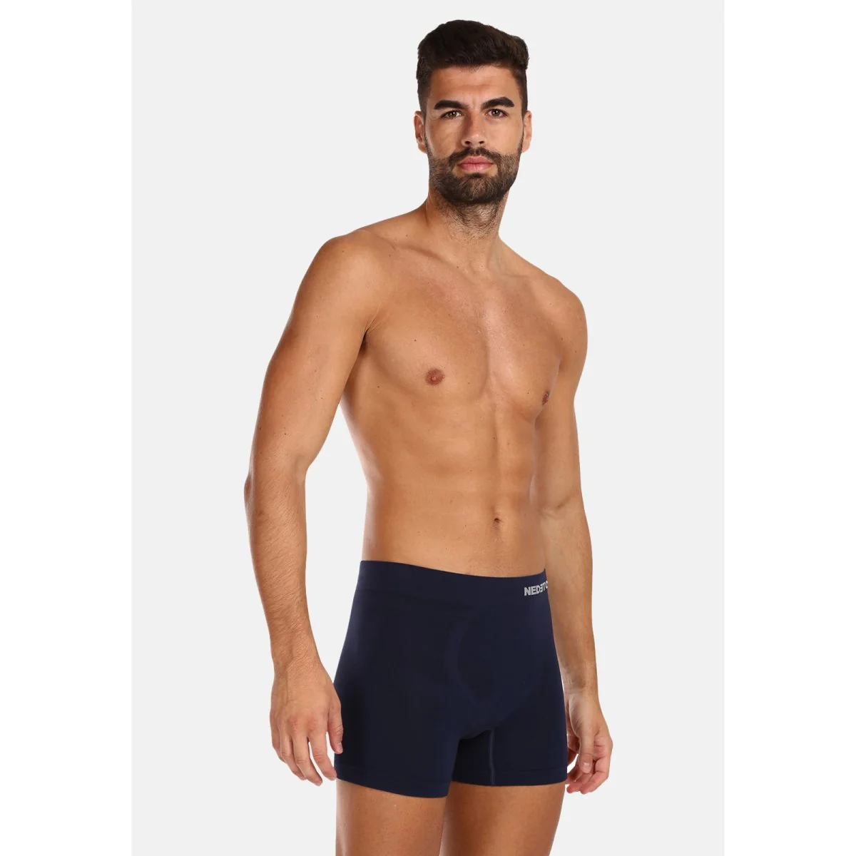 Nedeto Pánské boxerky bezešvé bambusové modré (NDTB002S) XL