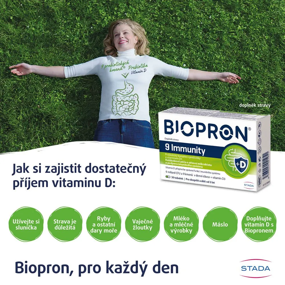 Biopron 9 Immunity s vitaminem D3 30 tobolek