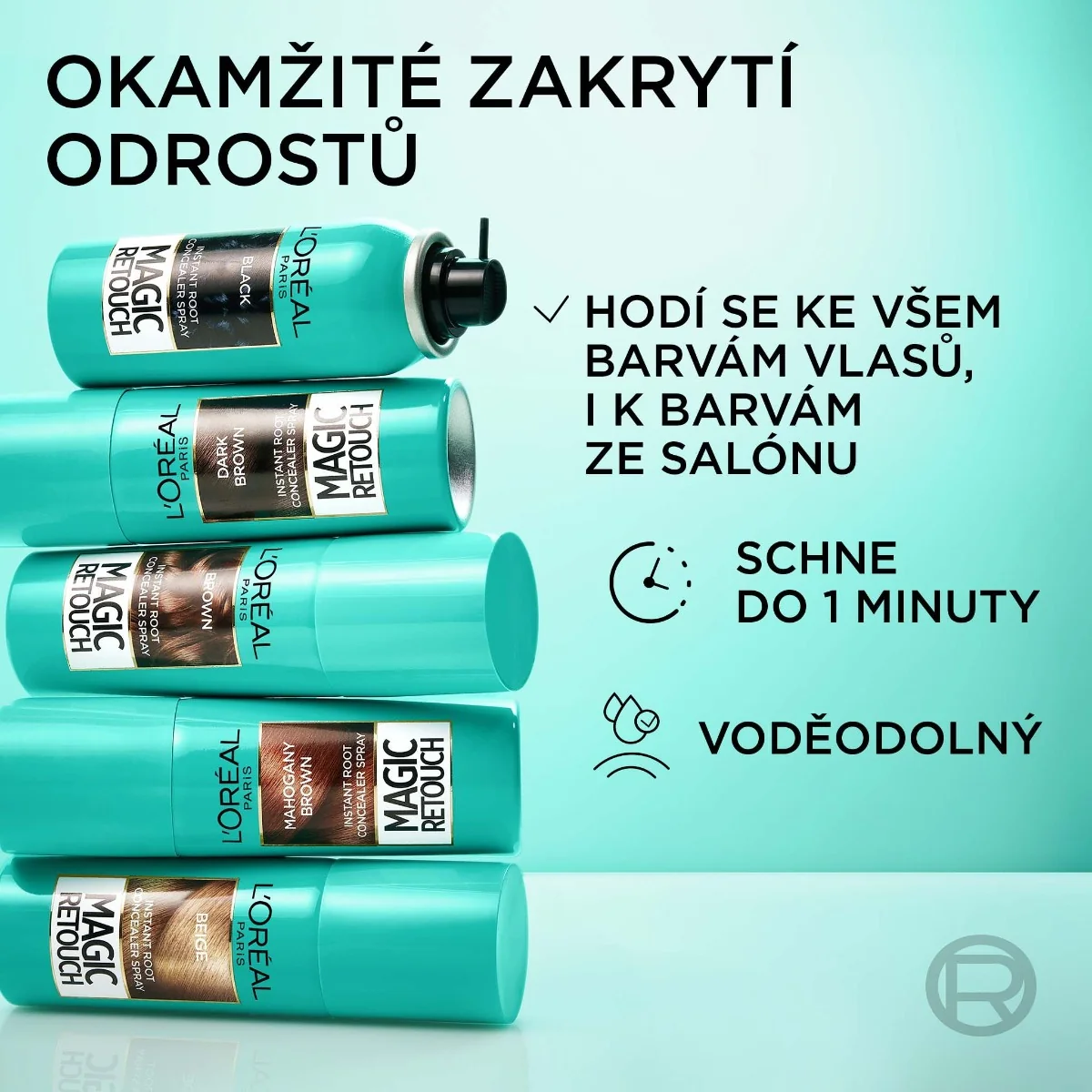 Loréal Paris Magic Retouch Tmavě hnědá sprej na zakrytí odrostů 75 ml