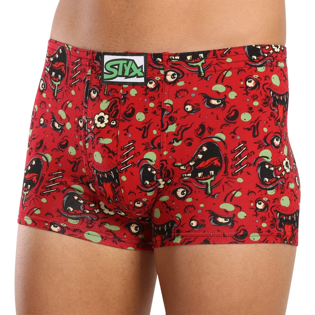 Styx Pánské boxerky art klasická guma zombie (Q1451) XL