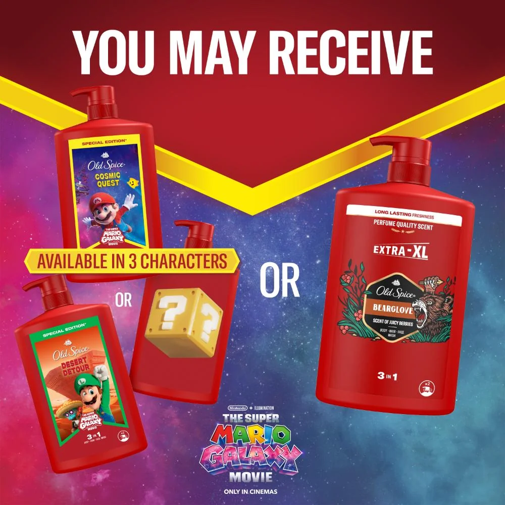 Old Spice Bearglove Pánský sprchový gel 3v1 1000 ml