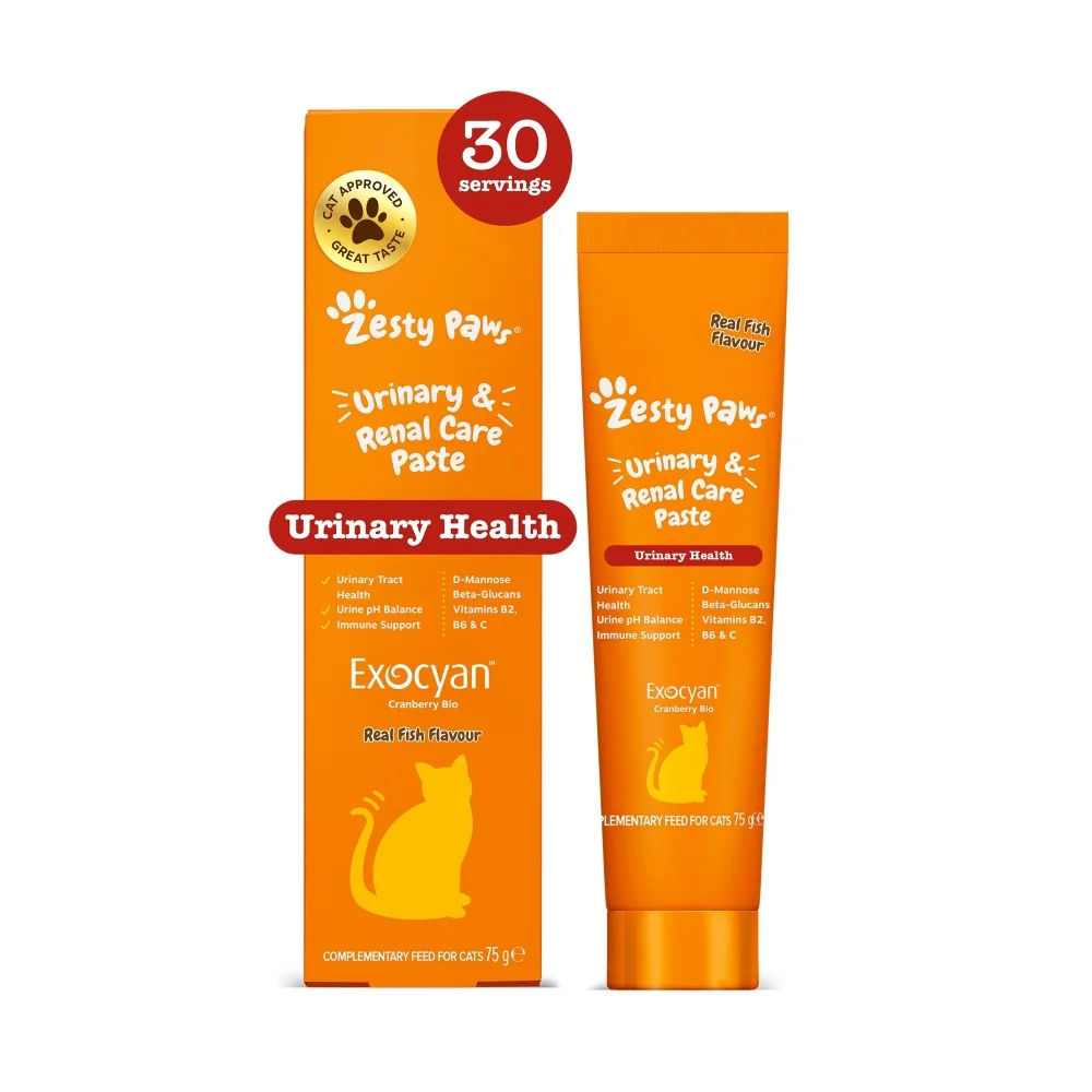 Zesty Paws Urinary & Renal Care Paste na podporu močových cest a ledvin pro kočky 75 g