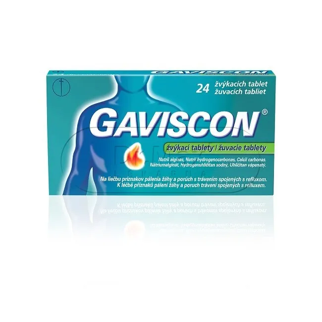Gaviscon 24 žvýkacích tablet