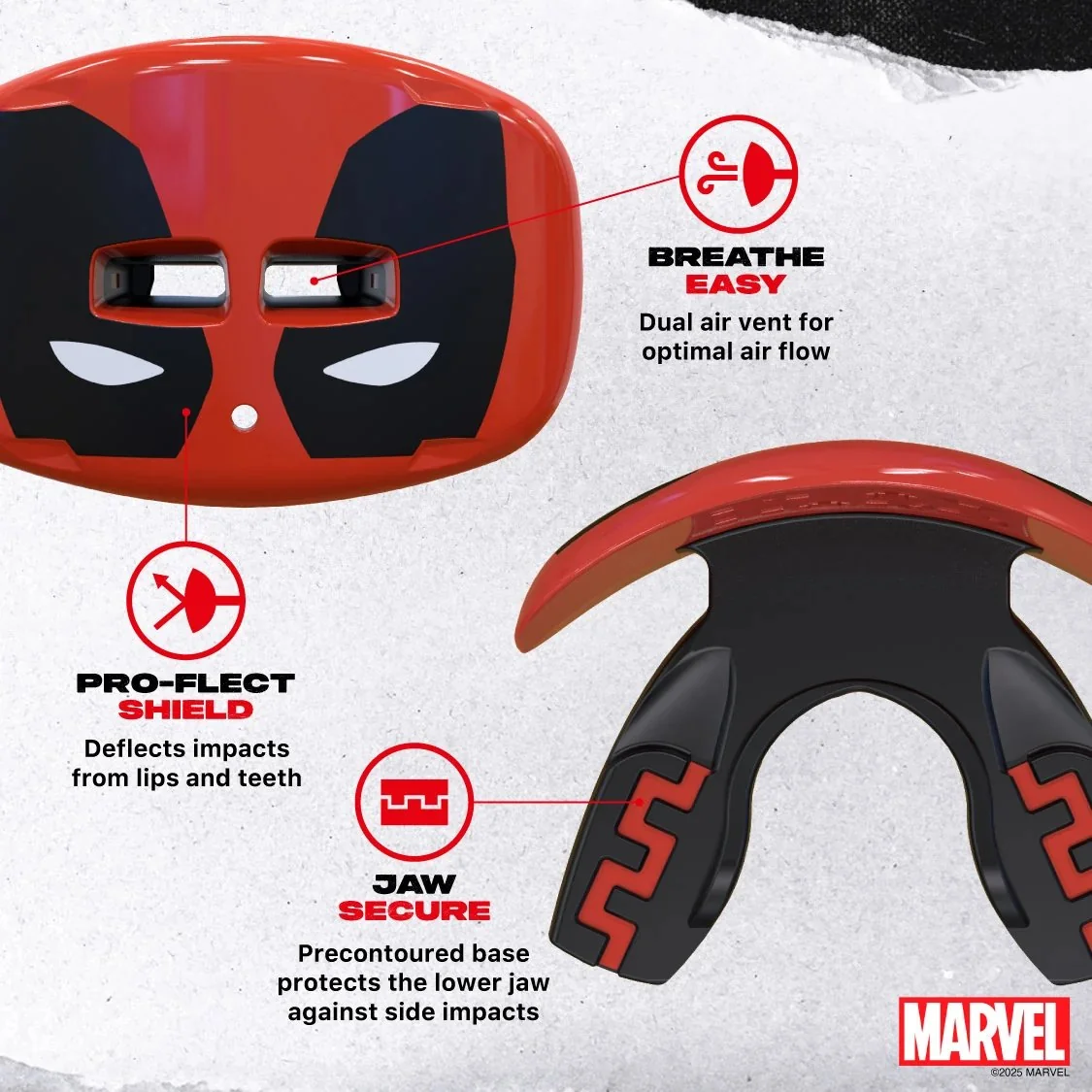 SAFEJAWZ Chránič rtů Marvel Deadpool