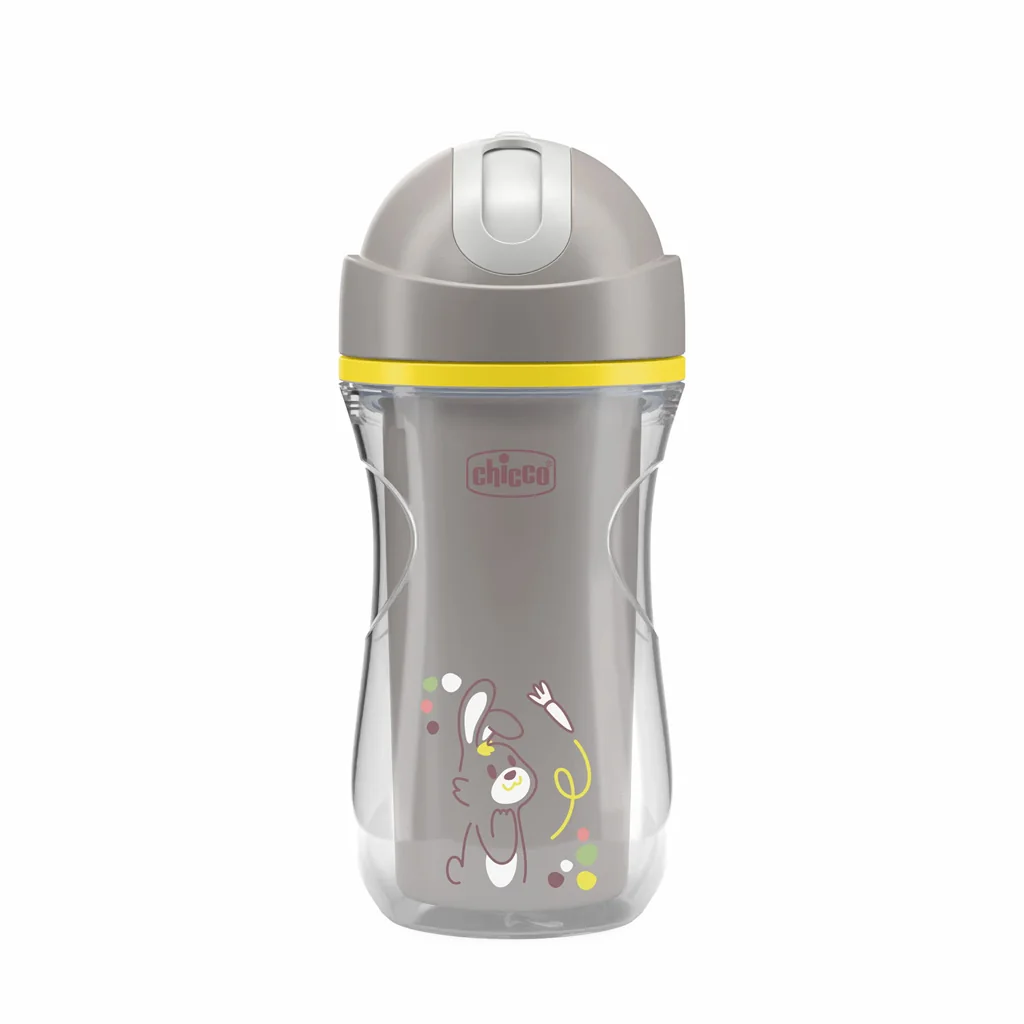 Chicco Hrneček Sport termo se slámkou 14m+ 266 ml grey