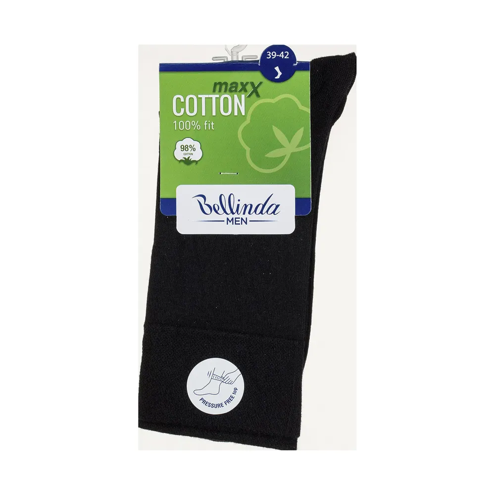 Bellinda COTTON MAXX vel. 39/42 pánské ponožky 1 pár černé