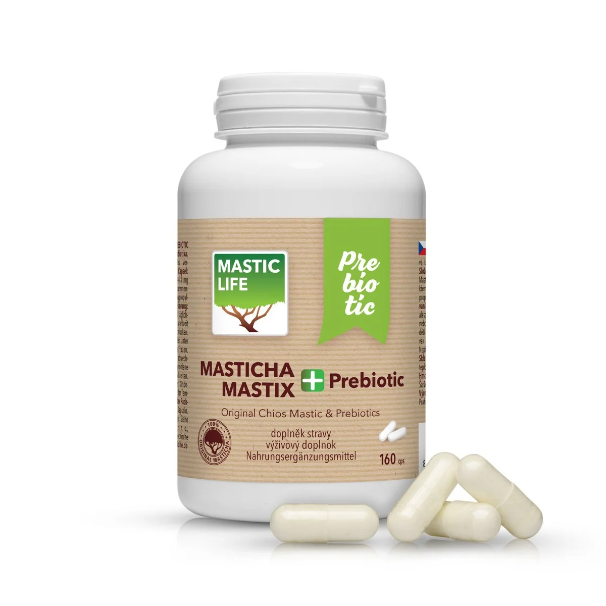 Masticlife Prebiotic Chios Masticha 160 kapslí