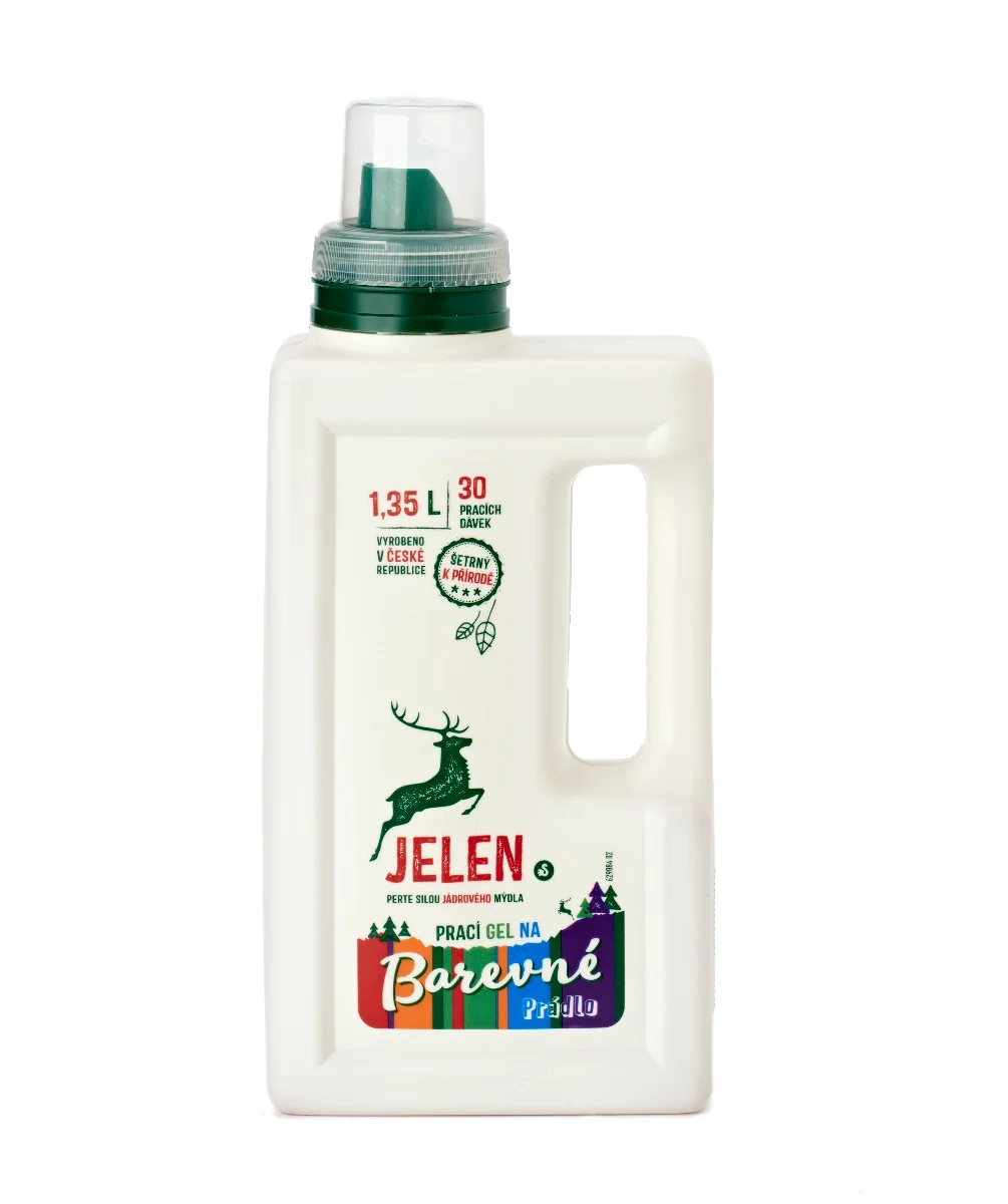 Jelen Prací gel na barevné prádlo 1,35 l