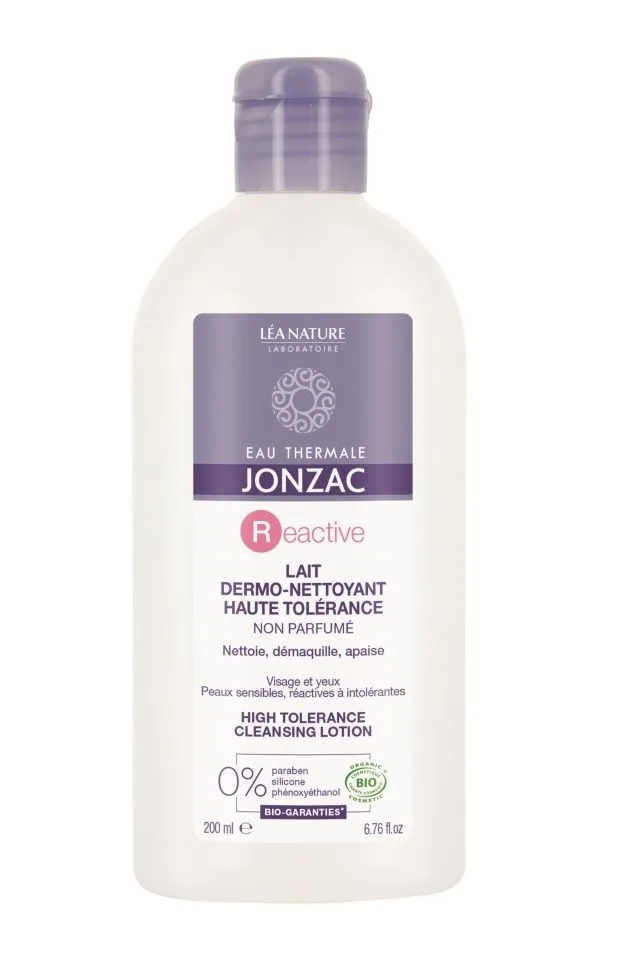 JONZAC Reactive Odličovací mléko na intolerantní pleť BIO 200 ml